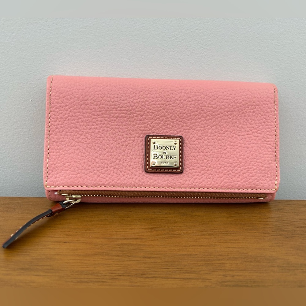 Dooney & Bourke Pink Textured Wallet